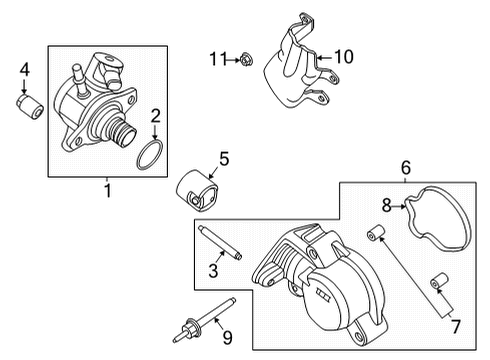2021 Ford F-150 Fuel Supply Cover Pin Diagram for -W714944-S300