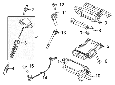 2020 Ford F-150 Powertrain Control Ignition Coil Stud Diagram for -W716472-S439