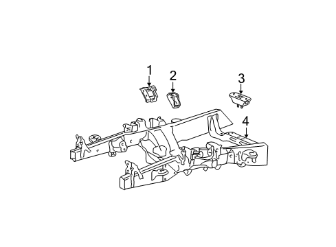 2005 Ford F-150 Engine & Trans Mounting Motor Mount Diagram for 5L3Z-6038-AC