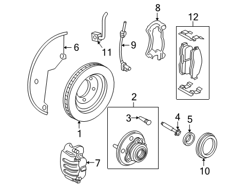 2005 Ford Explorer Anti-Lock Brakes Control Module Diagram for 5L2Z-2C219-A