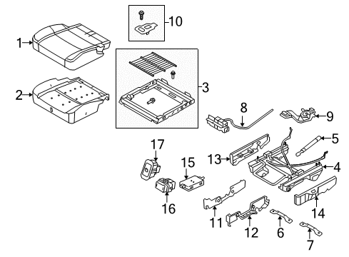 2013 Lincoln MKT Power Seats Stop Diagram for BB5Z-78600A16-C