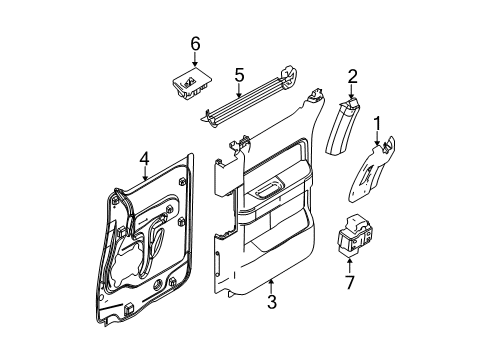 2013 Ford F-150 Rear Door Water Shield Diagram for 9L3Z-1827458-A