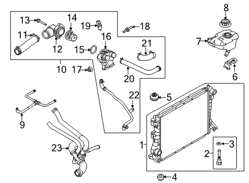 2012 Ford Mustang Powertrain Control Lower Housing Diagram for 7R3Z-8592-D