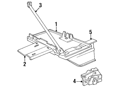 1990 Ford F-250 Battery Negative Cable Diagram for FOTZ14301B
