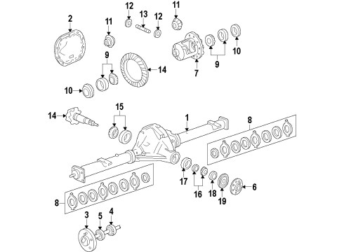 2011 Ford Mustang Rear Axle, Differential, Propeller Shaft Drive Shaft Diagram for BR3Z-4R602-D