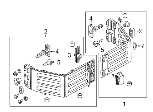 2014 Ford F-350 Super Duty Exterior Trim - Pick Up Box Lock Pin Diagram for 9L3Z-99286B26-A