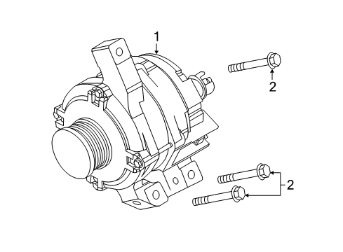 2014 Ford Edge Alternator Alternator Diagram for CT4Z-10346-A