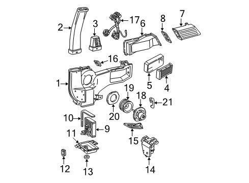 2004 Ford E-350 Super Duty Air Conditioner Suction Line Diagram for 8C2Z-19867-B