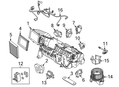 2014 Ford Mustang Switches & Sensors Filter Diagram for DR3Z-19N619-A
