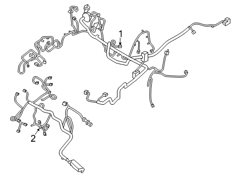 2016 Ford Focus Wiring Harness Wire Harness Diagram for FV6Z-12A581-A