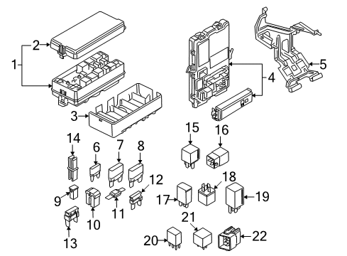 2008 Ford Mustang Fuse & Relay, Fuse Box Flasher Diagram for 5C3Z-13350-AA