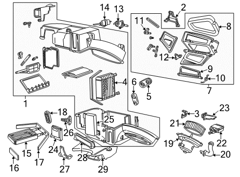 2004 Mercury Sable Blower Motor & Fan Resistor Diagram for F6DZ-19A706-AA