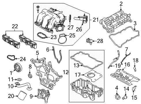 2009 Ford Fusion Filters Dipstick Diagram for 6E5Z-6750-AC