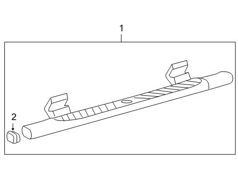 2006 Ford F-150 Running Board Step Bar Diagram for 6L3Z-16451-BB