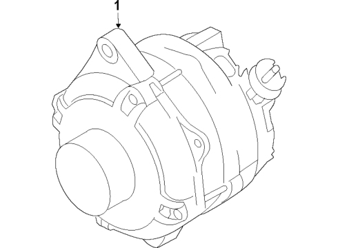 2015 Ford Mustang Alternator Pulley Diagram for FT4Z-10344-A