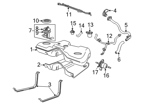 2000 Lincoln LS Fuel Supply Throttle Cable Diagram for YW4Z-9A758-BA