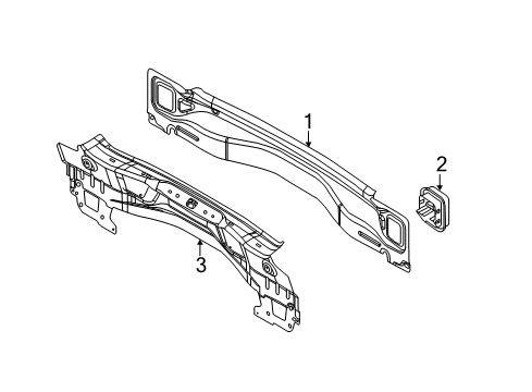 2013 Ford Focus Rear Body Vent Diagram for CP9Z-58280B62-C