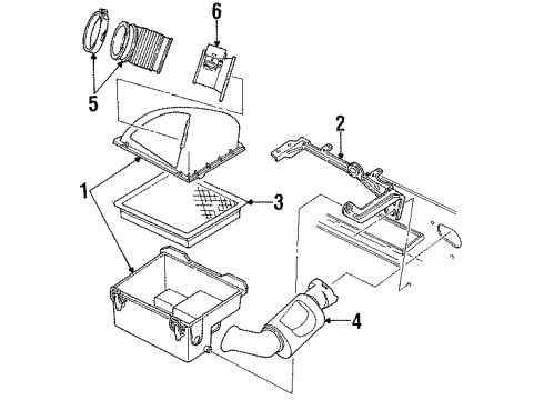 1993 Ford Tempo Filters Element Diagram for F23Z-9601-B
