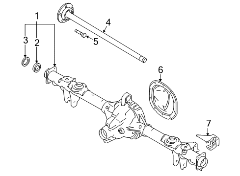 2009 Ford Mustang Axle & Differential - Rear Damper Diagram for 5R3Z-3C246-A