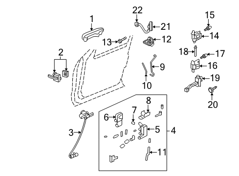 2007 Ford Explorer Keyless Entry Components Transmitter Diagram for 1L8Z-15K601-AA
