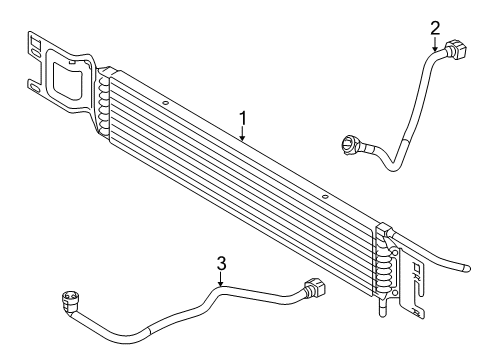 2013 Ford Transit Connect Oil Cooler Oil Cooler Diagram for 9T1Z-7A095-A