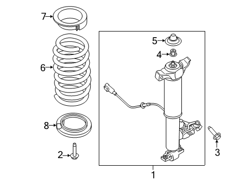 2019 Lincoln Continental Shocks & Components - Rear Spring Diagram for G3GZ-5560-K