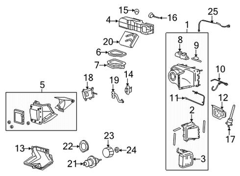 2019 Ford E-350 Super Duty Air Conditioner Vacuum Hose Diagram for 2C2Z-19C827-A