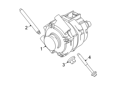 2011 Ford Escape Alternator Alternator Diagram for 9L8Z-10346-A