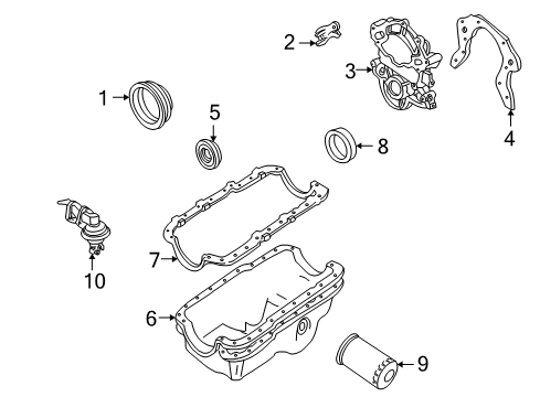1997 Ford Explorer Filters Air Filter Diagram for F67Z-9601-AA