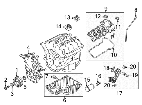 2013 Ford Mustang Filters Filler Pipe Diagram for BT4Z-6763-A