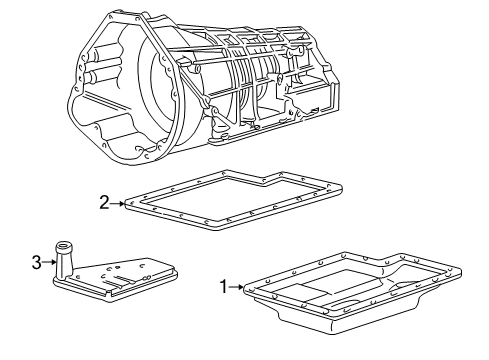 2002 Lincoln Blackwood Transmission Transmission Pan Diagram for F6TZ-7A194-A