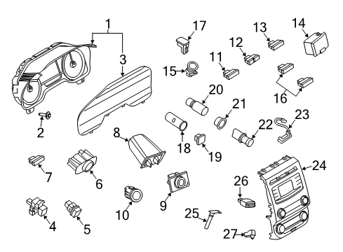 2020 Ford Expedition Lift Gate Latch Assembly Diagram for FA1Z-7443150-B