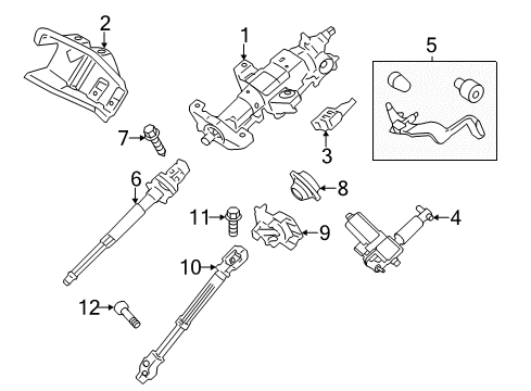 2008 Lincoln Navigator Housing & Components Upper Housing Diagram for 7C3Z-3F791-A