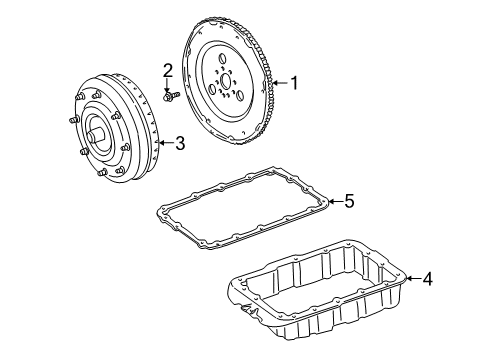 2005 Ford Freestyle Automatic Transmission Pan Gasket Diagram for 5F9Z-7A191-AA