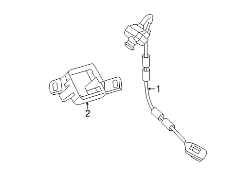 2014 Ford E-350 Super Duty Parking Aid Rear Camera Diagram for 9C2Z-19G490-A