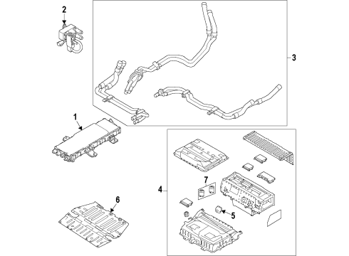 2013 Ford Focus Battery Cable Diagram for CV6Z-14A303-A
