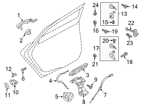 2018 Ford Fusion Rear Door Window Motor Diagram for DS7Z-5423394-A