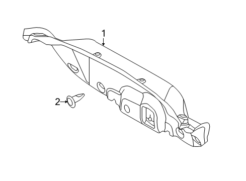 2017 Ford Focus Interior Trim - Trunk Lid Trunk Lid Trim Diagram for F1EZ-5446404-BA