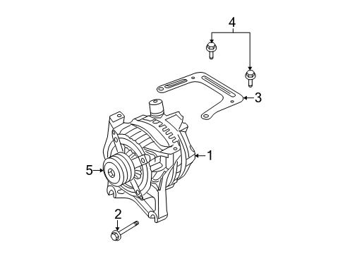 2009 Ford F-150 Alternator Alternator Diagram for 9L3Z-10346-B