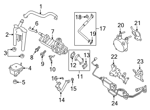 2020 Ford F-150 Emission Components Vacuum Pump Diagram for DX2Z-2A451-A
