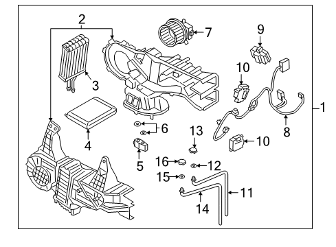 2019 Lincoln Navigator Auxiliary Heater & A/C Heater & AC Control Diagram for GD9Z-19980-C