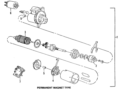 1996 Ford Thunderbird Battery Positive Cable Diagram for F5SZ14300B