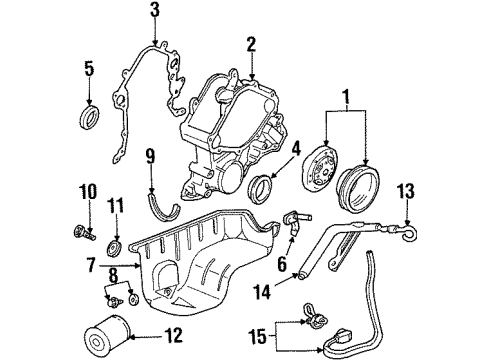 2001 Ford Windstar Filters Element Diagram for XF2Z-9601-AC