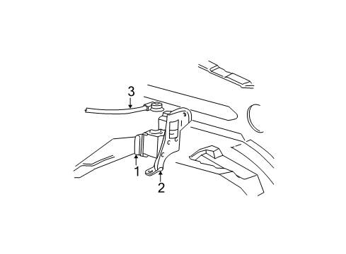 1998 Ford F-250 Cruise Control System Actuator Assembly Diagram for F75Z-9A825-PA