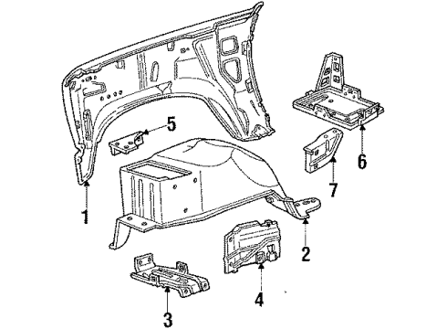1985 Ford F-150 Battery Negative Cable Diagram for D1PZ14300ACA
