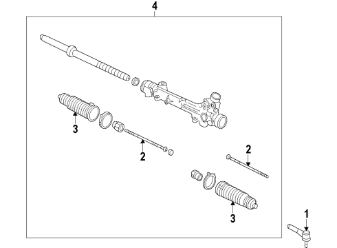 2011 Ford F-150 P/S Pump & Hoses, Steering Gear & Linkage Steering Gear Diagram for BL3Z-3504-F