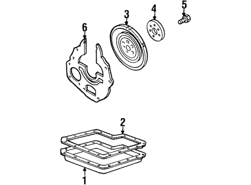 1997 Ford Ranger Automatic Transmission Filter Diagram for F5TZ-7A098-B