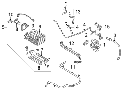 2009 Ford E-250 Powertrain Control Canister Bracket Diagram for 9C2Z-9D665-L
