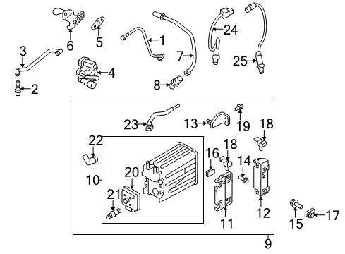 2009 Ford F-150 Powertrain Control Connector Diagram for F65Z-9F485-AA