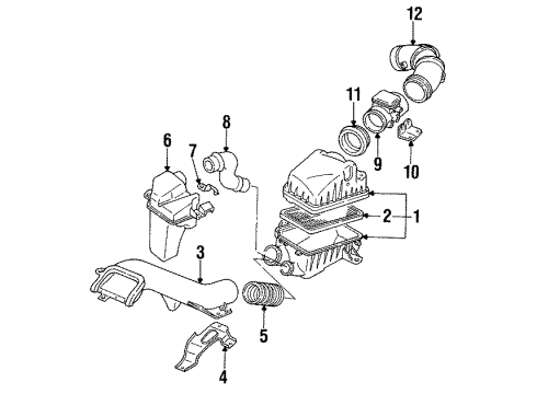 1993 Ford Probe Filters Fuel Filter Diagram for F32Z-9155-A